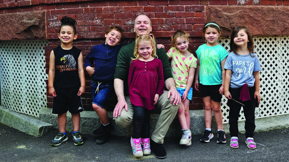 Martin and children from the CDC group photo.