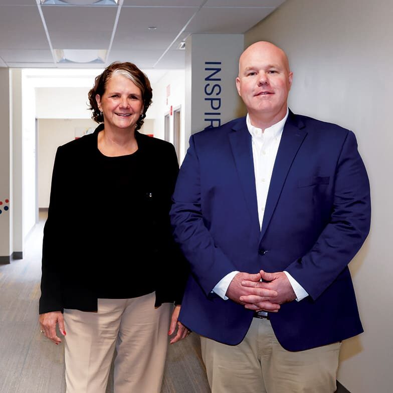 Maureen Beauregard, President & CEO, and Bryan Bouchard, Board Chair, Easterseals NH & VT